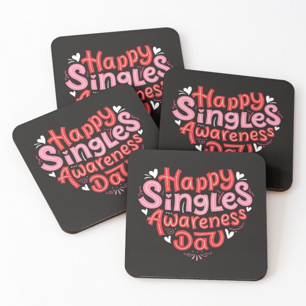Item preview, Happy Singles Awareness Day Valentine's Day Ironic Sarcastic designed and sold by Clairenity Studio.