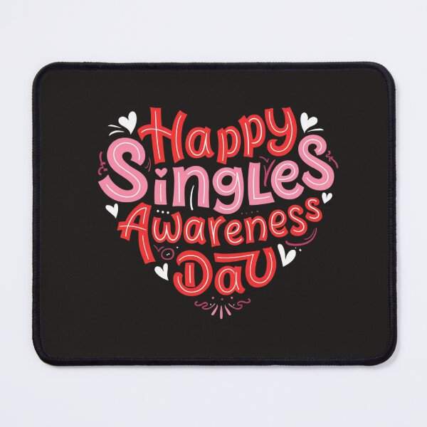 Item preview, Happy Singles Awareness Day Valentine's Day Ironic Sarcastic designed and sold by Clairenity Studio.