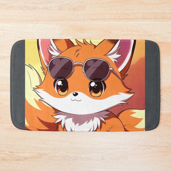 Item preview, Copy of Playful Anime Fox with Sunglasses Sunset Chibi Art designed and sold by NovaDigitalArt45.