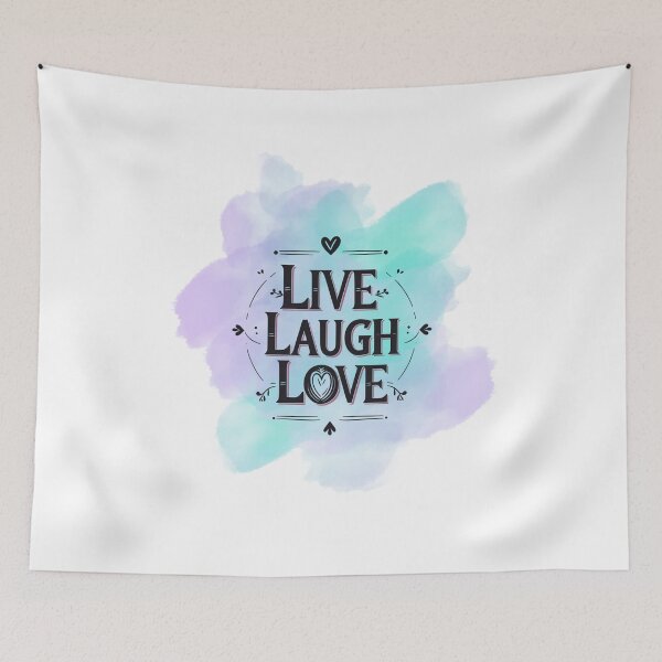 Item preview, Live Laugh Love — lifestyle print designed and sold by SloganSauce.
