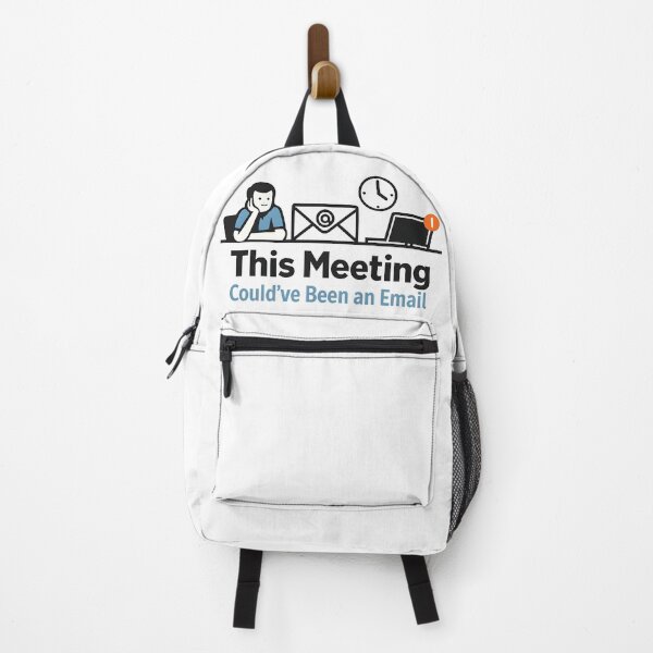 Item preview, This Meeting Could’ve Been an Email – Vintage Humorous Office Logo designed and sold by Dax Studio.