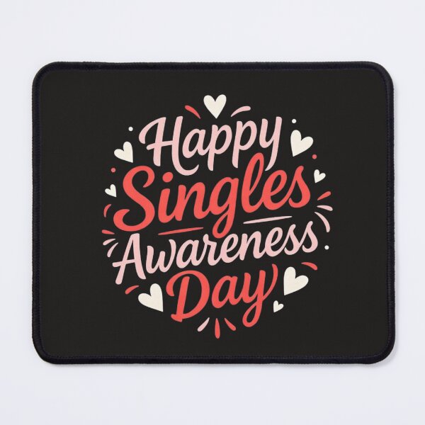 Item preview, Happy Singles Awareness Day Valentine's Day Ironic Sarcastic designed and sold by Clairenity Studio.