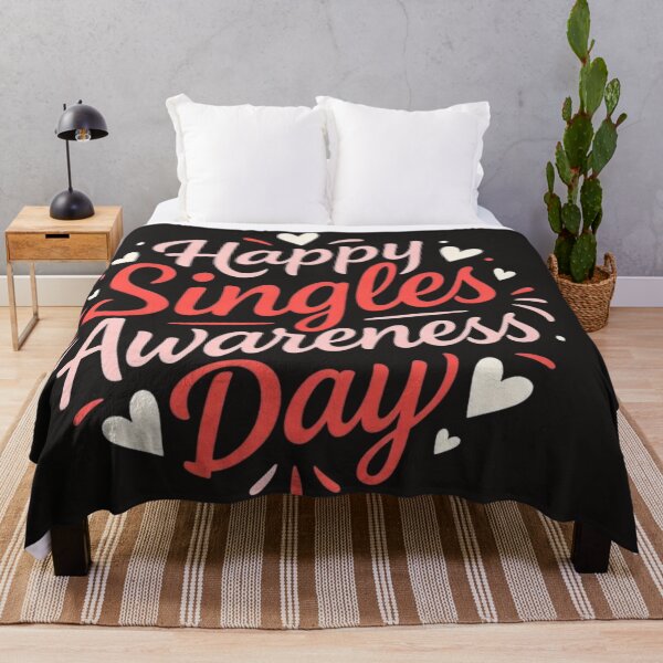 Item preview, Happy Singles Awareness Day Valentine's Day Ironic Sarcastic designed and sold by Clairenity Studio.