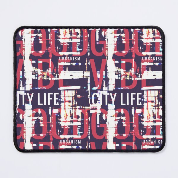 Item preview, City life and good vibe urban abstract pattern with typography designed and sold by GreissDesign.