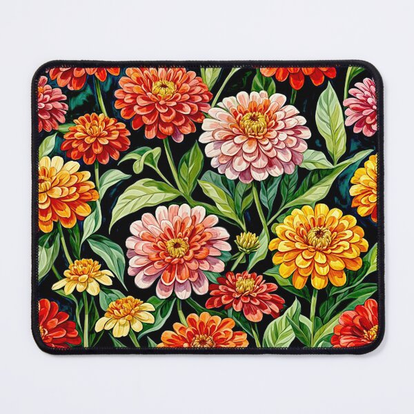 Item preview, Zinnias Flowers#10 designed and sold by Helios Be. Lavsh.