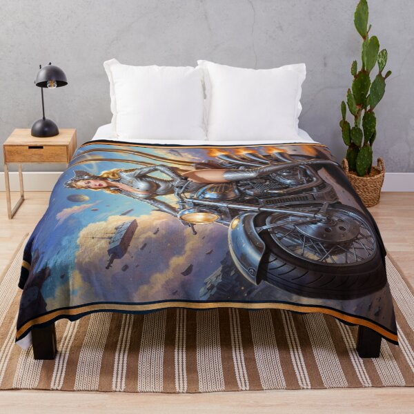 Item preview, Galactic Pinup Lady Aeravella Zylphia On Her Cosmic Rider Stunning AI Concept Art by Xzendor7 designed and sold by Xzendor7 Digital Art Creations.