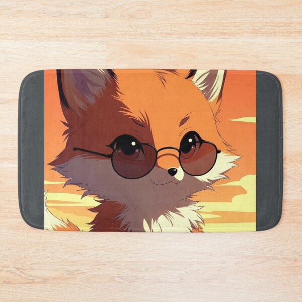 Item preview, Copy of Playful Anime Fox with Sunglasses Sunset Chibi Art designed and sold by NovaDigitalArt45.