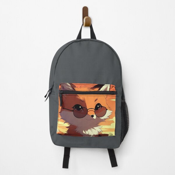 Item preview, Copy of Playful Anime Fox with Sunglasses Sunset Chibi Art designed and sold by NovaDigitalArt45.
