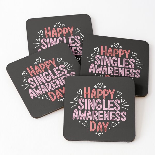 Item preview, Happy Singles Awareness Day Valentine's Day Ironic Sarcastic designed and sold by Clairenity Studio.