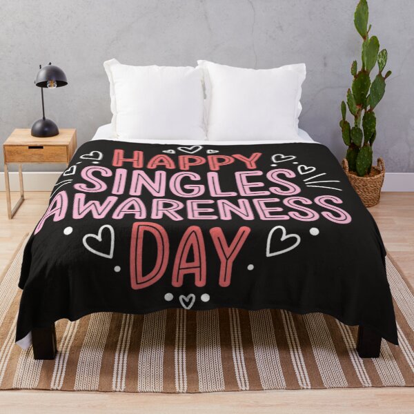 Item preview, Happy Singles Awareness Day Valentine's Day Ironic Sarcastic designed and sold by Clairenity Studio.