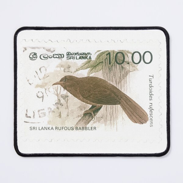 Item preview, Sri Lanka Rufous Babbler Vintage Postage Stamp designed and sold by red-amber65.