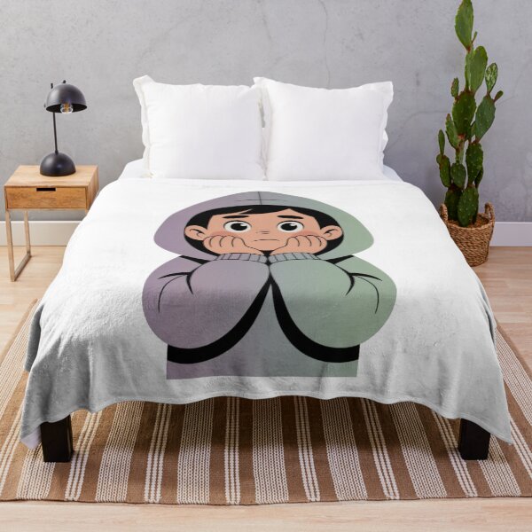 Item preview, Overthinking Hoodie Kid – Cute Worried Cartoon Illustration designed and sold by Dospart.