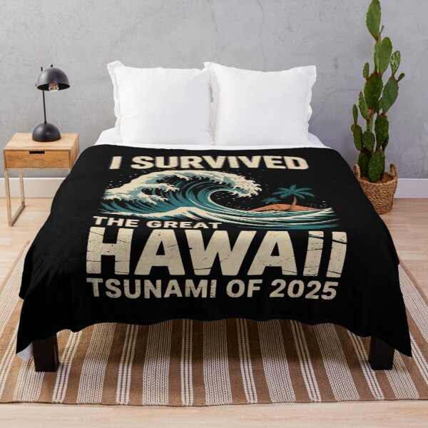 Item preview, I Survived The Great Hawaii Tsunami of 2025 4 designed and sold by MarkLeedsArt.