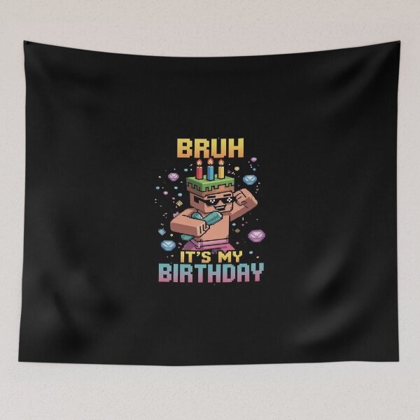 Item preview, Bruh Its My Birthday Dabbing Boy Birthday Video Game Pixel  designed and sold by SyntaxClaw.
