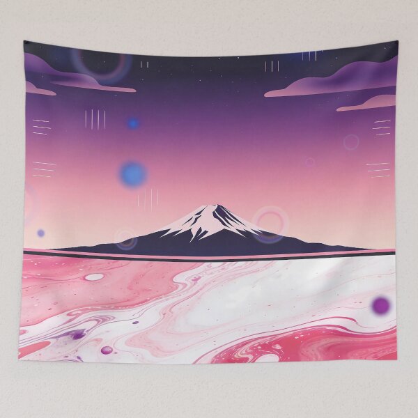 Item preview, White Stellar Fuji - Stardust Mountain Calm designed and sold by konkav.