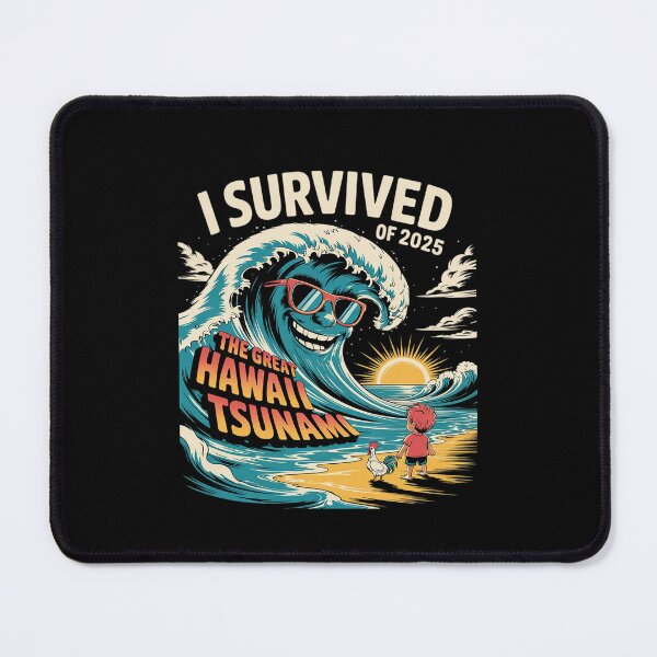 Item preview, I Survived The Great Hawaii Tsunami of 2025 Everyone Learn6 designed and sold by MarkLeedsArt.