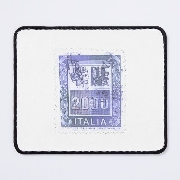 Item preview, Italian Sepia 2000 Lire Italy Blue Vintage Postage Stamp designed and sold by red-amber65.