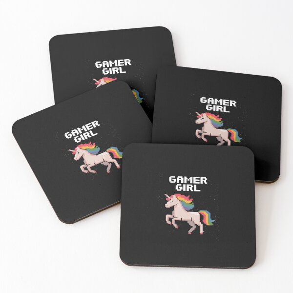 Item preview, Cool Gamer Girl Galaxy Rainbow Unicorn Video Game Pixel  designed and sold by SyntaxClaw.