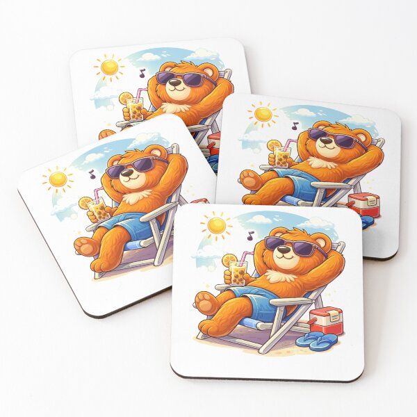 Item preview, Cheerful Cartoon Bear with Big Smile designed and sold by RelateAndTee.