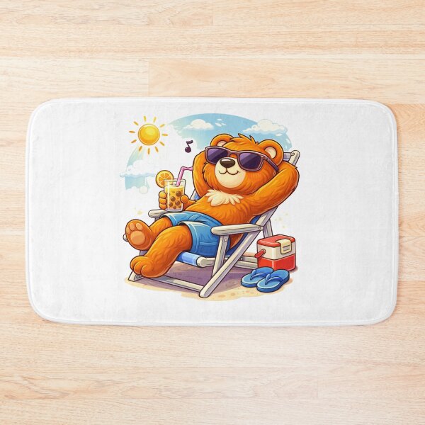 Item preview, Cheerful Cartoon Bear with Big Smile designed and sold by RelateAndTee.