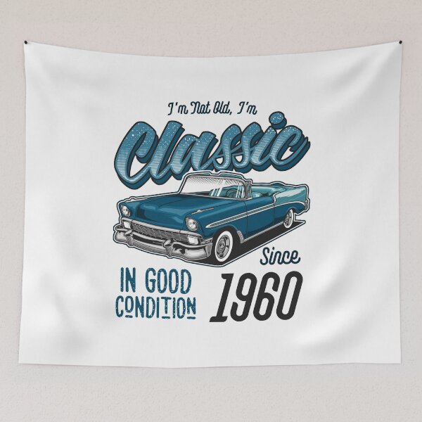 Item preview, I'm Not Old I'm Classic Car Vintage Born In 1960 designed and sold by JRRTs.