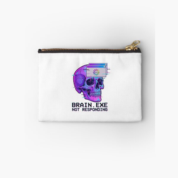 Item preview, Brain.exe Not Responding - Glitch Skull Vaporwave designed and sold by GemajoStudio.