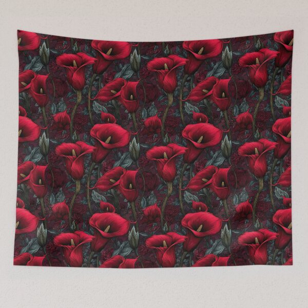 Item preview, Elegant Calla Lilies Print  - Birthday Flower Pattern  - Christmas Gifts For Mom designed and sold by RoyalStarsPatts.