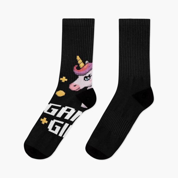 Item preview, Cute Gamer Girl Galaxy Rainbow Unicorn Video Game Pixel Art  designed and sold by FadeOfThrone.