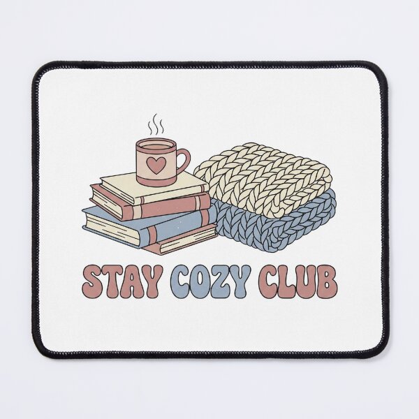 Item preview, Stay Cozy Club - Aesthetic Book Lover & Winter Vibes designed and sold by GemajoStudio.