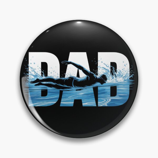 Item preview, Fathers Day Swimmer Mens Swimming Dad  designed and sold by InspiredFoul.
