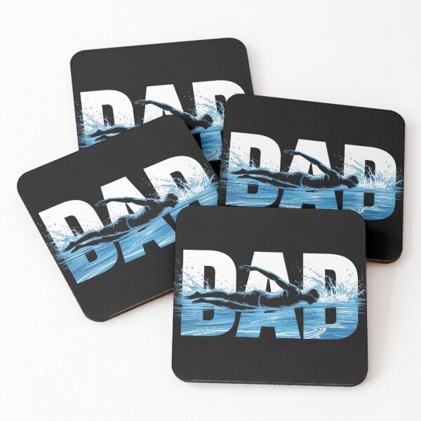 Item preview, Fathers Day Swimmer Mens Swimming Dad  designed and sold by InspiredFoul.