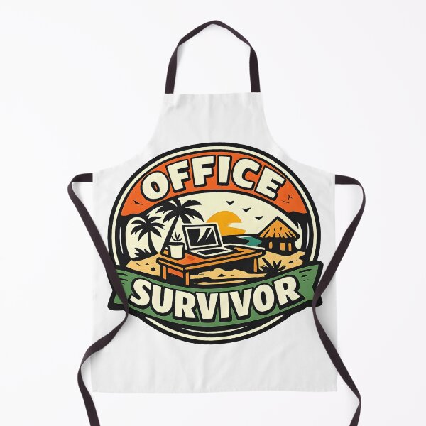 Item preview, Office Survivor – Vintage Retro Adventure Office Logo designed and sold by Dax Studio.