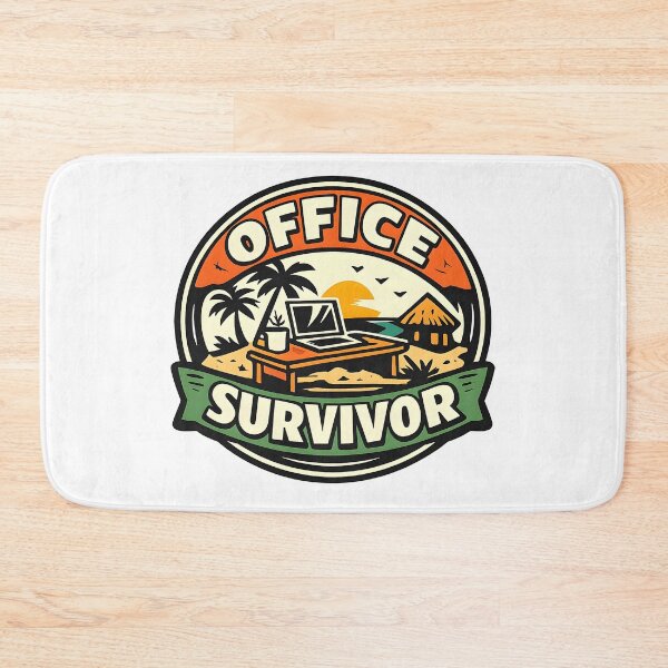 Item preview, Office Survivor – Vintage Retro Adventure Office Logo designed and sold by Dax Studio.