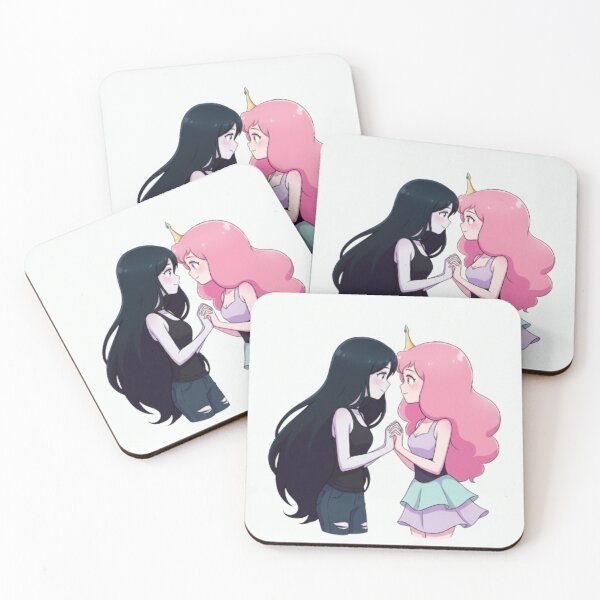 Item preview, Bubbline Love Art  Bubblegum & Marceline Inspired  Adventure Cartoon Fan Design designed and sold by Ditstyle.
