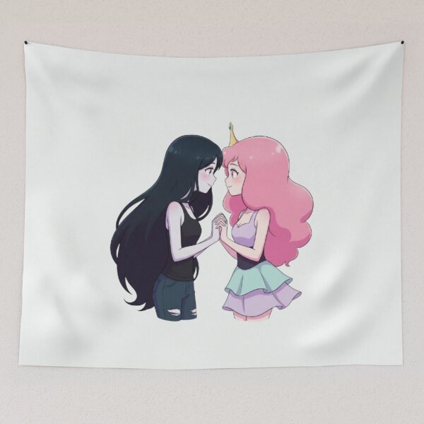 Item preview, Bubbline Love Art  Bubblegum & Marceline Inspired  Adventure Cartoon Fan Design designed and sold by Ditstyle.