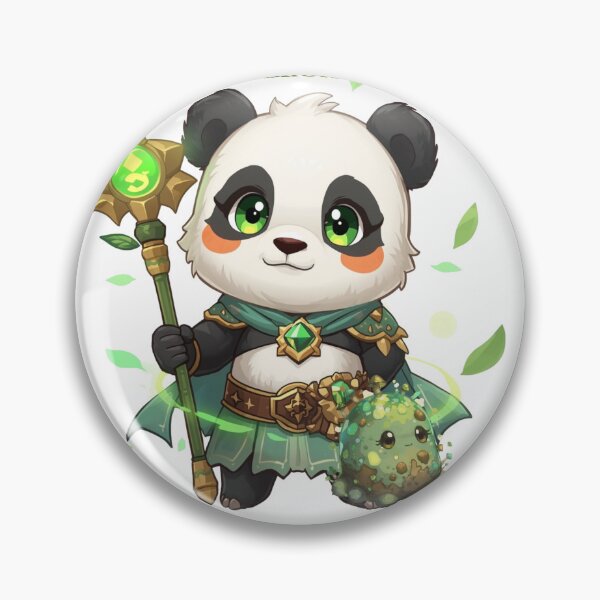 Artikelvorschau, Eldarion Grünblüte – Hüter der lebenden Erde | Monzora Fantasy Panda-Druide entworfen und verkauft von Monzora.