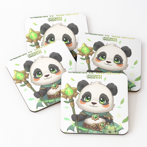 Item preview, Eldarion Greenbloom – Warden of the Living Earth | Monzora Fantasy Panda Druid designed and sold by Monzora.