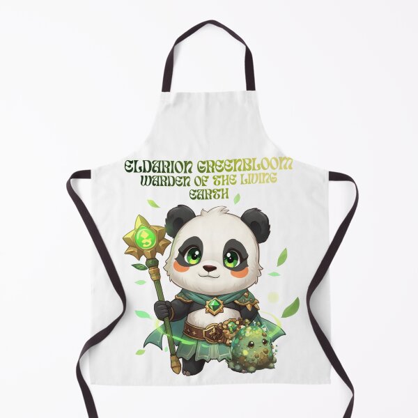 Item preview, Eldarion Greenbloom – Warden of the Living Earth | Monzora Fantasy Panda Druid designed and sold by Monzora.