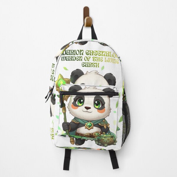 Item preview, Eldarion Greenbloom – Warden of the Living Earth | Monzora Fantasy Panda Druid designed and sold by Monzora.