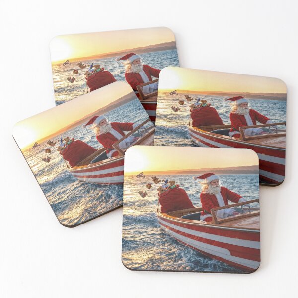 Item preview, Santa Claus Driving a Speedboat designed and sold by Maria Dryfhout.