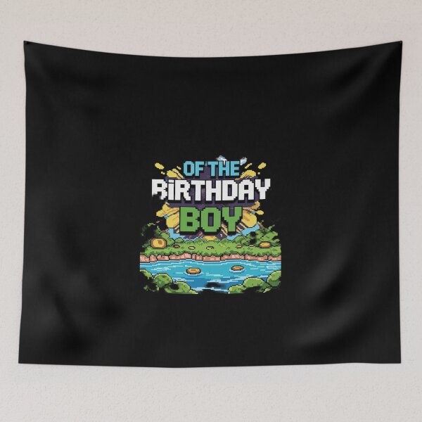Item preview, Dad Of The Birthday Boy Video Game Pixel For Men designed and sold by SyntaxClaw.