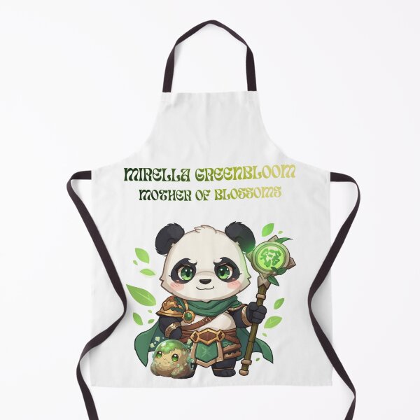 Item preview, Mirella Greenbloom – Mother of Blossoms | Healer of Life and Light | Monzora Fantasy Panda Mage designed and sold by Monzora.