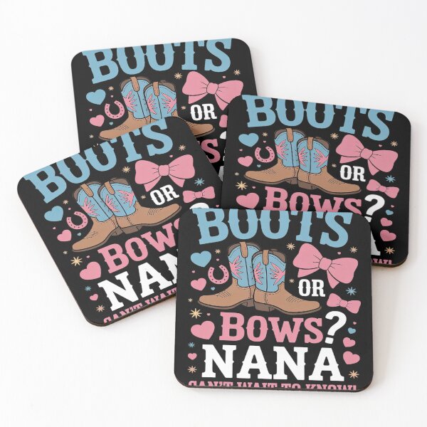 Item preview, Boots or Bows Gender Reveal Decorations Nana Loves You  designed and sold by KotexTemu.