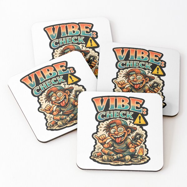 Item preview, Vibe Check Funny Questionable Energy Meme Art - Unstable Atmosphere Retro Graphic - Edgy Chaos Core Sticker for Laptop T-Shirts Hoodies and Alternative Gen Z Aesthetic Room Wall Decor designed and sold by Vivaan Studio.