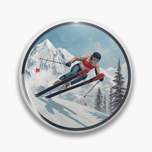 Item preview, Winter Sports Games Ski Jumping Sticker designed and sold by colorleafz.