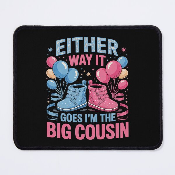 Item preview, Either Way It Goes I'm Big Cousin Gender Reveal Baby Shower  designed and sold by KotexTemu.