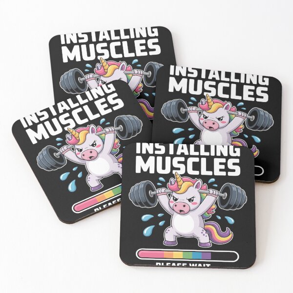 Item preview, Funny Cute Unicorn Workout Gym Fitness Weightlifting  designed and sold by InspiredFoul.