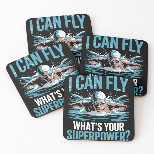 Item preview, Funny I Can Fly Swimming Cute Butterfly Swimmer Coach  designed and sold by InspiredFoul.