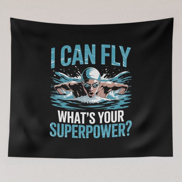 Item preview, Funny I Can Fly Swimming Cute Butterfly Swimmer Coach  designed and sold by InspiredFoul.