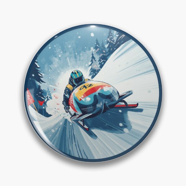 Item preview, Winter Sports Games Luge Competition Olympic Sticker designed and sold by colorleafz.